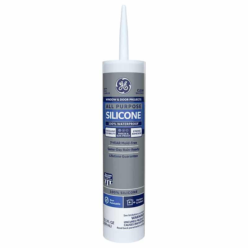 GE Window & Door Clear Silicone 1 Window and Door Caulk Sealant 10.1 oz