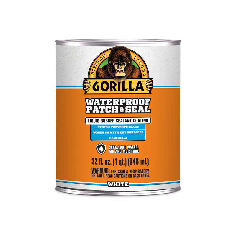 Gorilla White Rubber-Based Liquid Rubber Waterproof Sealer 32 oz