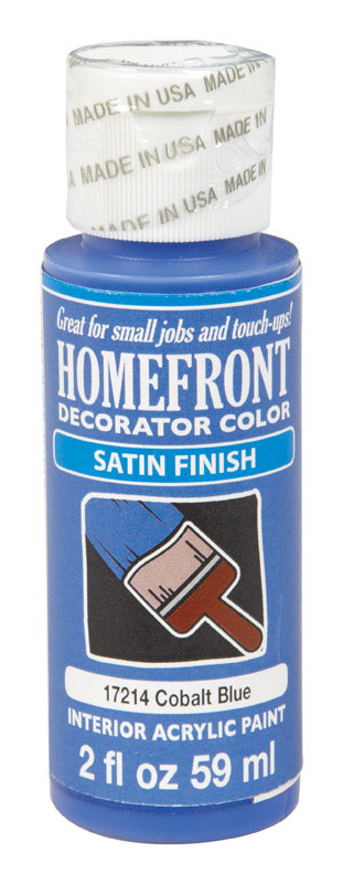 Homefront Satin Cobalt Blue Hobby Paint 2 oz