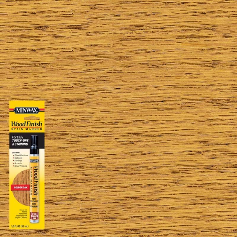 Minwax Wood Finish Stain Marker Semi-Transparent Golden Oak Oil-Based Stain Marker 0.33 oz
