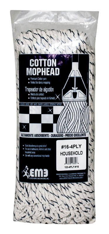 Elite Mops and Brooms #16 Cut End Cotton Mop Refill