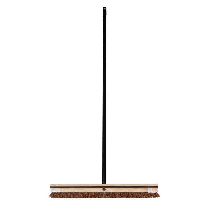 DQB 24 in. W Hard Bristle 54 in. Wood Handle Brush