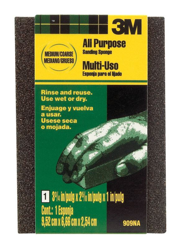 3M 38049 in. L X 39483 in. W X 1 in. Coarse/Medium Wet/Dry Sanding Sponge
