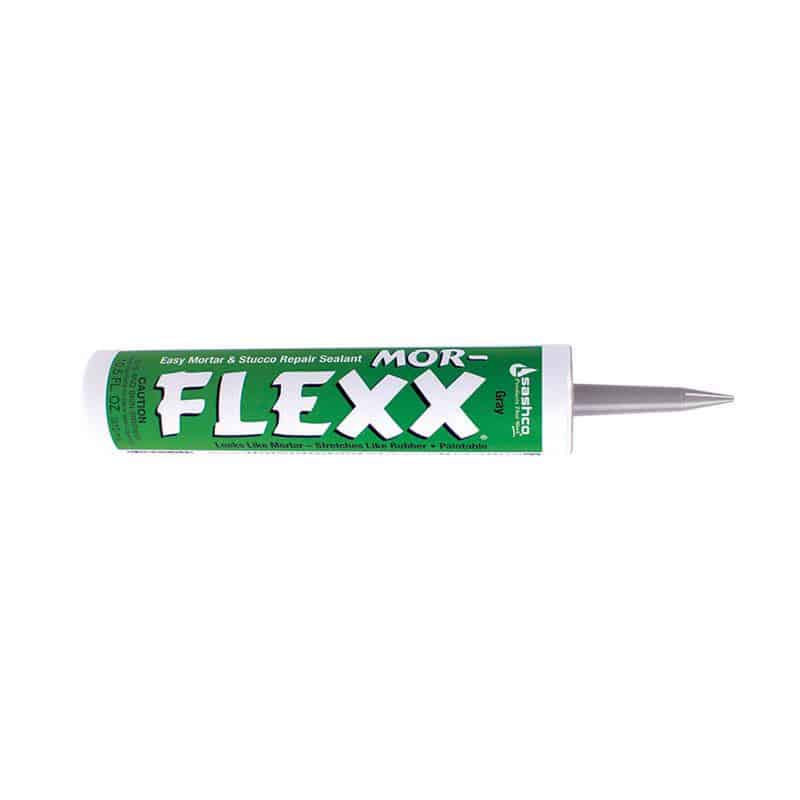 Sashco Mor-Flexx Gray Elastomeric Acrylic Latex Mortar and Stucco Repair Caulk 10.5 oz