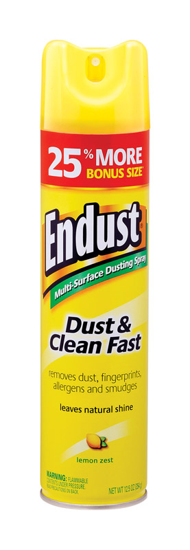 Endust Lemon Scent Furniture Polish 12.5 oz Spray