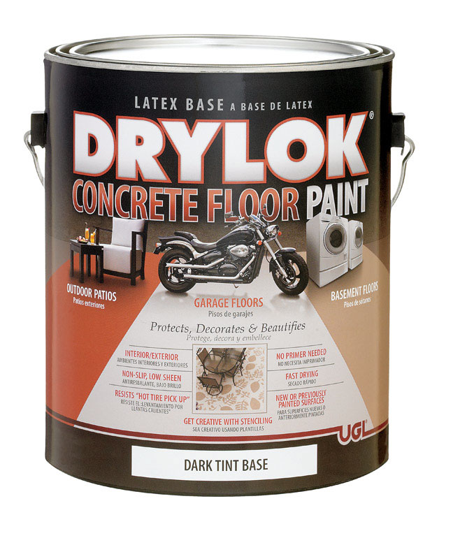 Drylok Flat Dark Tint Base Latex-Based Latex Concrete & Garage Floor Paint 1 gal