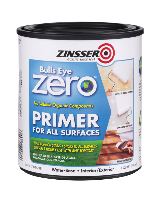 Zinsser Bulls Eye Zero White Smooth Water-Based Acrylic Primer and Sealer 1 qt