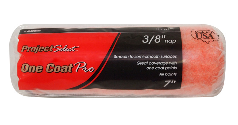 Linzer Project Select Polyester 7 in. W X 3/8 in. Regular Paint Roller Cover 1 pk