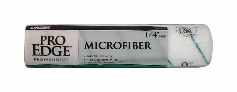 Linzer Pro Edge Microfiber 9 in. W X 1/4 in. Regular Paint Roller Cover 1 pk