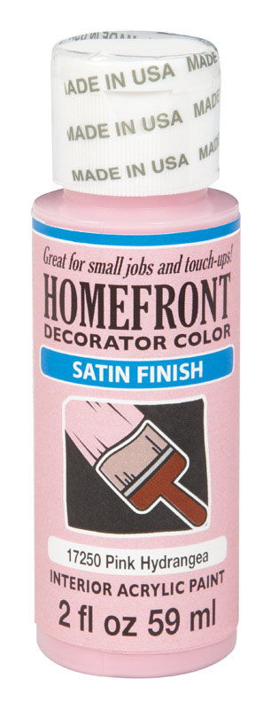 Homefront Satin Pink Hydrangea Hobby Paint 2 oz