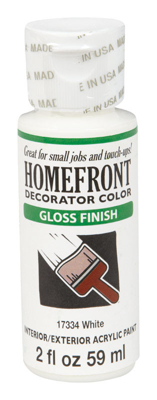 Homefront Gloss White Hobby Paint 2 oz