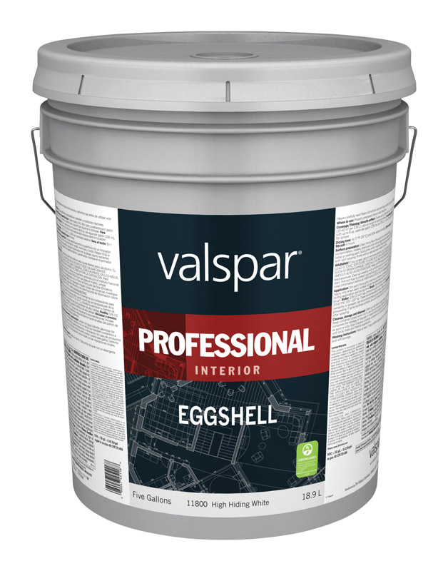 Valspar Professional Eggshell Basic White Paint Interior 5 gal