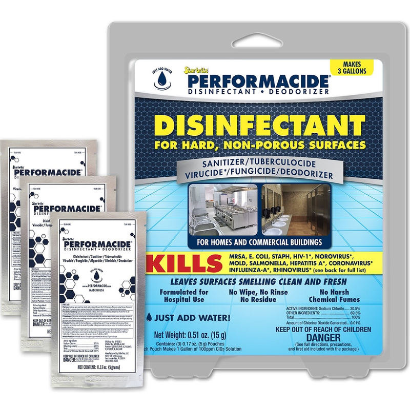 Star Brite Performacide No Scent Disinfectant 0.51 oz 3 pk