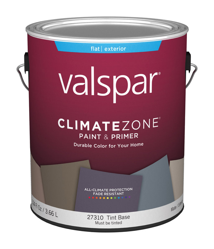 Valspar Climate Zone Flat Tint Base Paint and Primer Exterior 1 gal