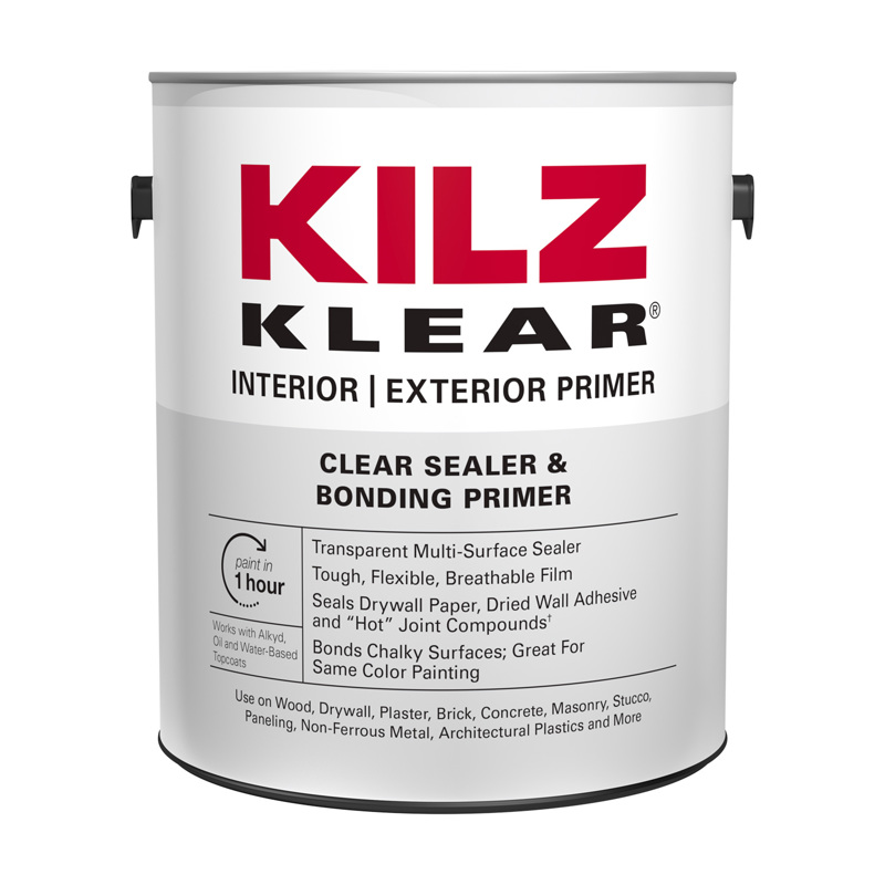 KILZ Klear Clear Flat/Matte Water-Based Primer and Sealer 1 gal