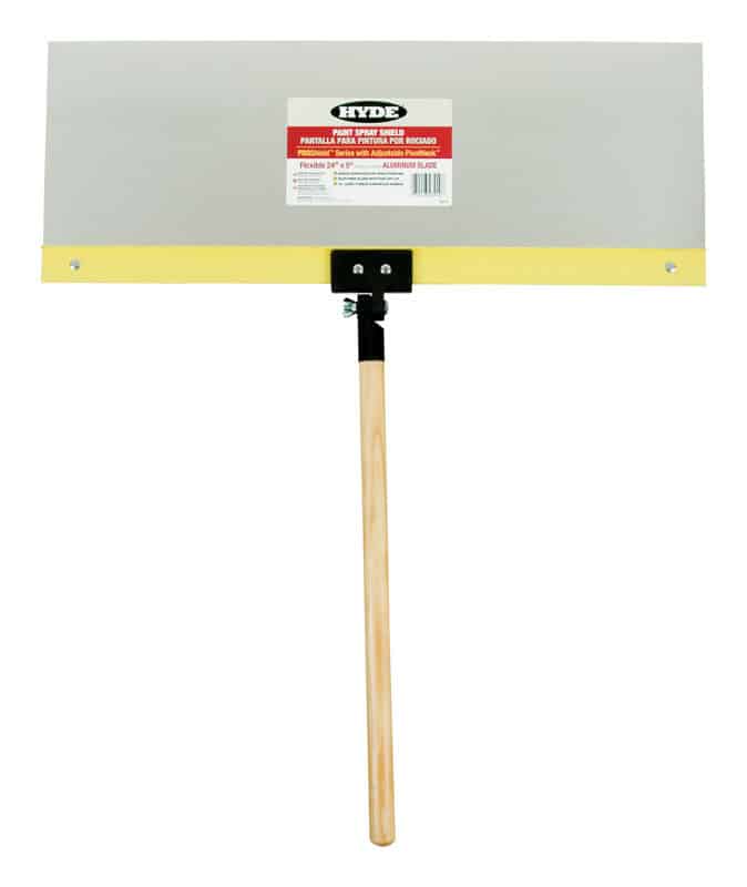 Hyde ProShield 9 in. W X 24 in. L Silver Aluminum Paint Spray Shield