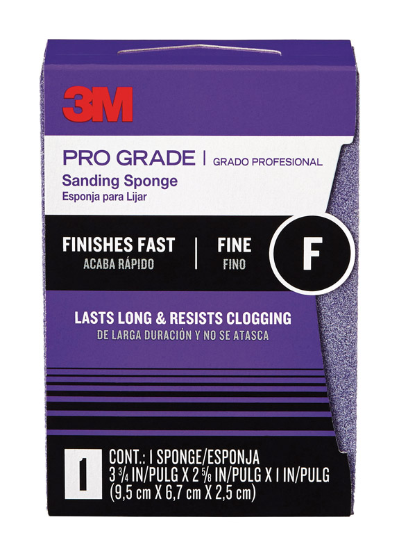 3M Pro Grade Precision 3-3/4 in. L X 2-5/8 in. W X 1 in. 100 Grit Fine Block Sanding Sponge