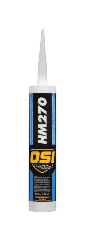 OSI HM270 White Silicone Construction Sealant 10 oz