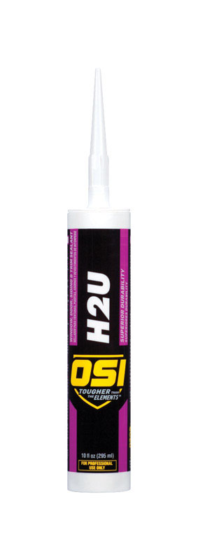 OSI H2U Clear Acrylic Urethane Door, Siding and Window Sealant 10 oz