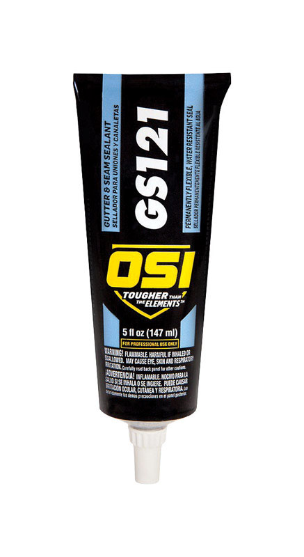 OSI GS121 White Synthetic Rubber Gutter and Seam Sealant 5 oz