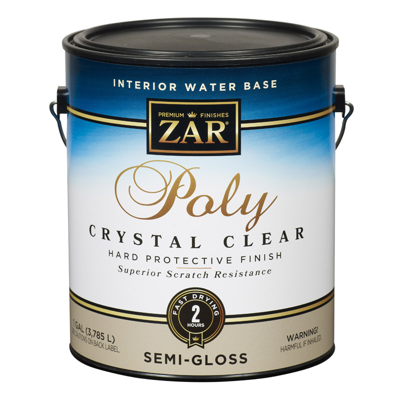 ZAR Semi-Gloss Clear Water-Based Polyurethane 1 gal