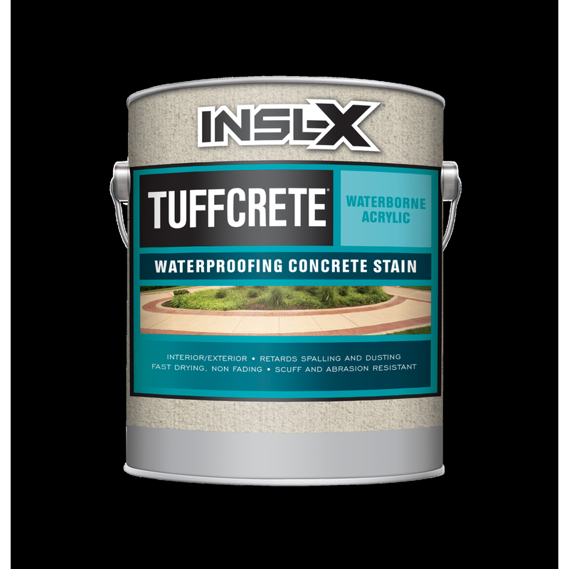 Insl-X TuffCrete Semi-Transparent Satin Desert sand Acrylic Waterproofing Concrete Stain 1 gal
