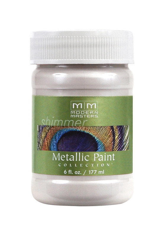 Modern Masters Shimmer Satin Oyster Water-Based Metallic Paint 6 oz