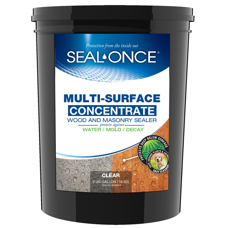 Seal-Once Flat Clear Water-Based Multi-Surface Sealer 5 gal