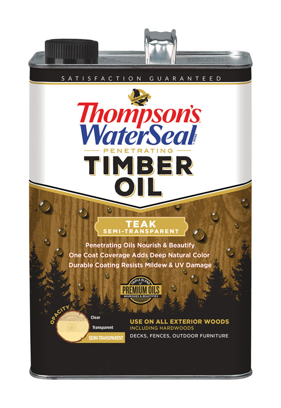 Thompson's WaterSeal Penetrating Timber Oil Semi-Transparent Teak Penetrating Timber Oil 1 gal