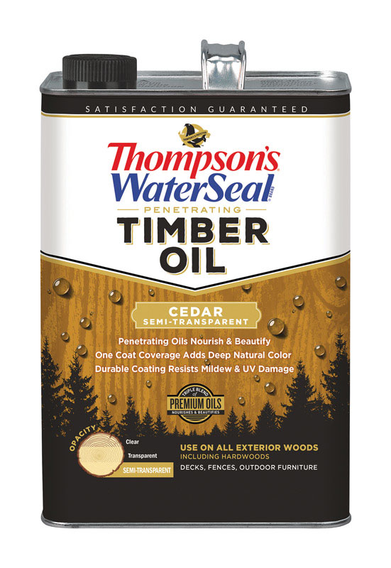 Thompson's WaterSeal Penetrating Timber Oil Semi-Transparent Cedar Penetrating Timber Oil 1 gal