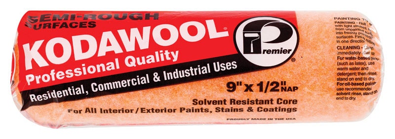 Premier Kodawool Polyester 9 in. W X 1/2 in. Paint Roller Cover 1 pk