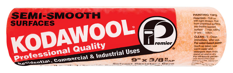 Premier Kodawool Polyester 9 in. W X 3/8 in. Paint Roller Cover 1 pk