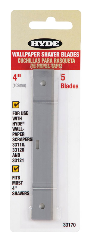 Hyde 4 in. W High Carbon Steel Wallpaper Shaver Blade