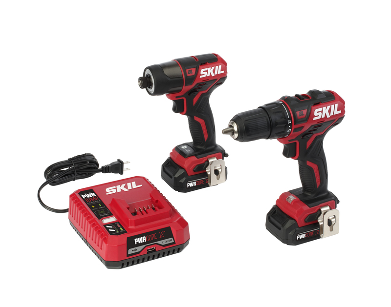 SKIL PWR CORE 12 V Cordless Brushless 2 Tool Drill and Driver Kit