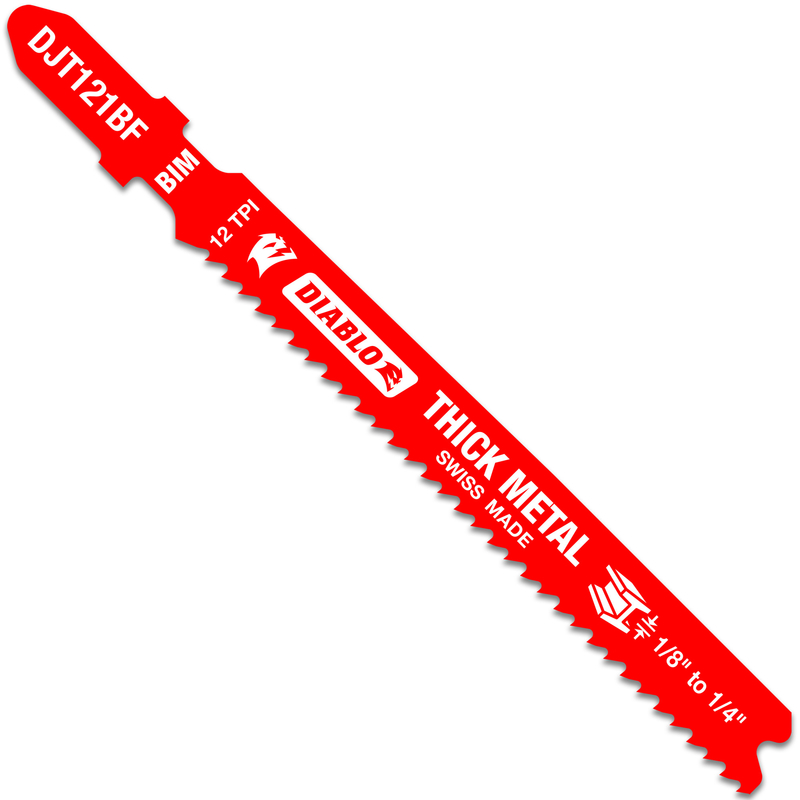 Diablo 3-5/8 in. Bi-Metal T-Shank Jig Saw Blade 12 TPI 5 pk