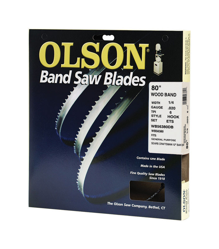 Olson 80 in. L X 0.3 in. W Carbon Steel Band Saw Blade 6 TPI Skip teeth 1 pk