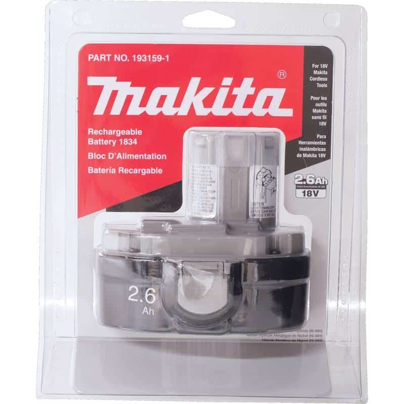 Makita 18 V 2.6 amps NiMH Battery 1 pc