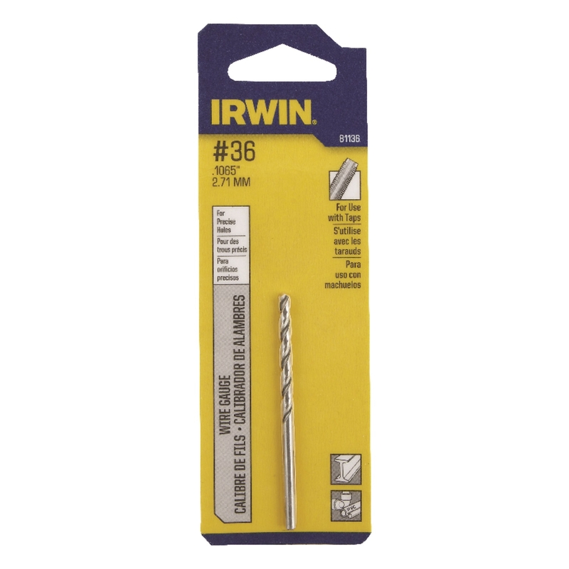 Irwin #36 X 2-1/2 in. L High Speed Steel Wire Gauge Bit 1 pc