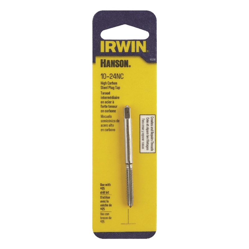 Irwin Hanson High Carbon Steel SAE Plug Tap 10-24 1 pc