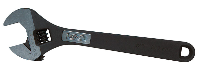 DeWalt Metric and SAE Adjustable Wrench 12 in. L 1 pc