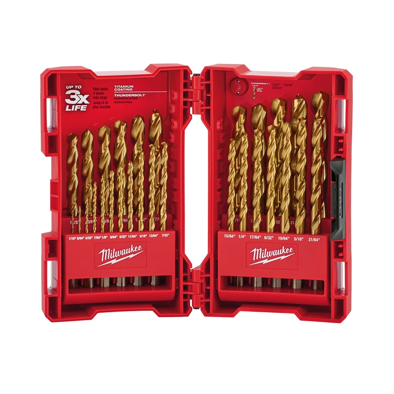 Milwaukee Thunderbolt High Carbon Steel Drill Bit Set 29 pc