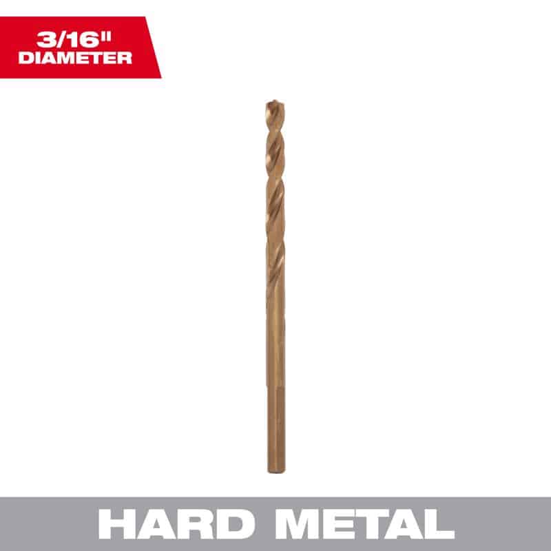 Milwaukee Red Helix 3/16 in. X 3-1/2 in. L Steel Thunderbolt Drill Bit 1 pc