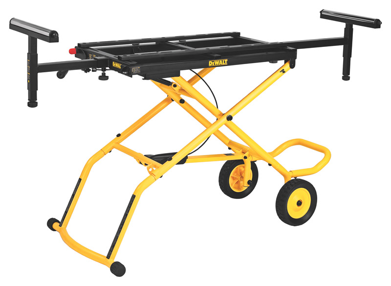 DEWALT Metal 98 in. L X 32-1/2 in. H X 59.5 in. W Miter Saw Stand Yellow 1 pc