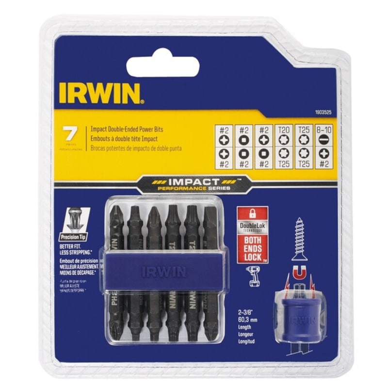 Irwin Impact Performance Series Multi Size S X 2.375 in. L Impact Double-Ended Bit S2 Tool Steel