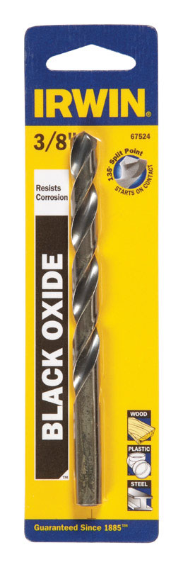 Irwin 3/8 in. X 5 in. L High Speed Steel Drill Bit 1 pc