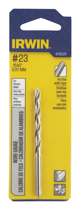 Irwin #23 X 3-1/8 in. L High Speed Steel Wire Gauge Bit 1 pc