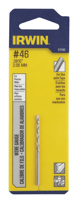 Irwin #46 X 2-1/8 in. L High Speed Steel Wire Gauge Bit 1 pc