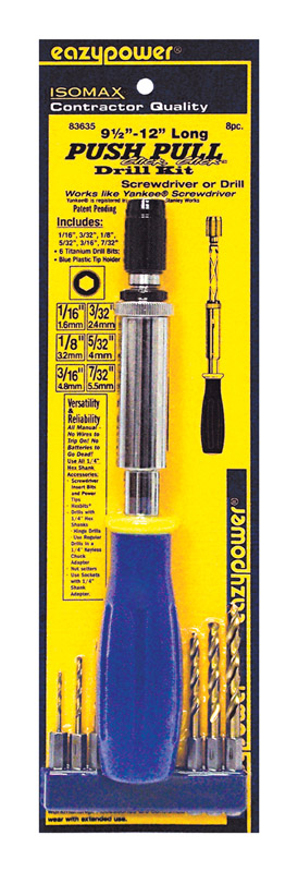 Eazypower Isomax Multi-Bit Screwdriver Set 9-1/2 in. 7 pc