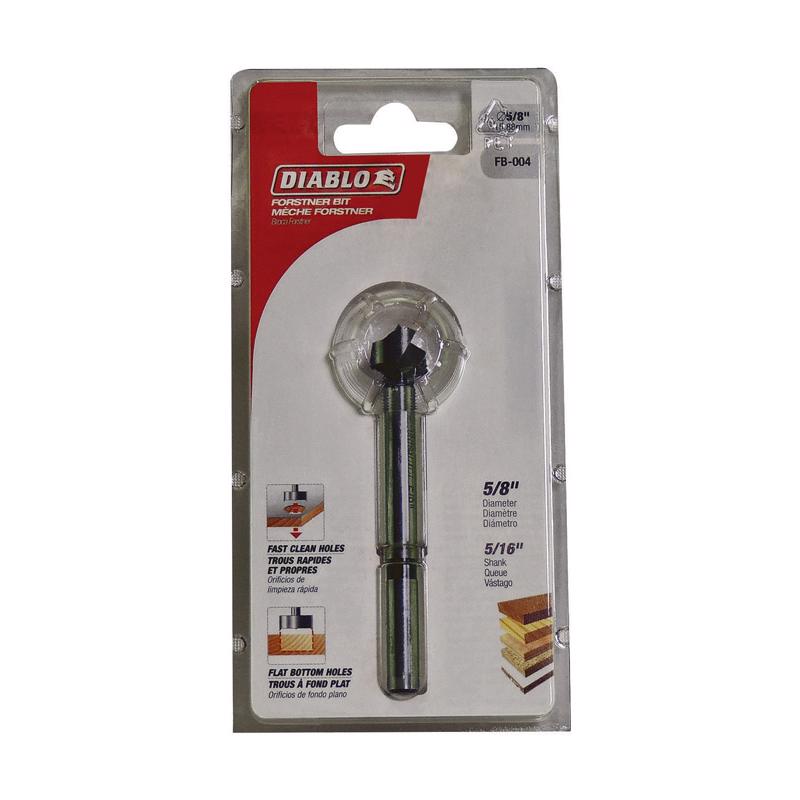 Diablo 5/8 in. X 3-1/2 in. L High Speed Steel Forstner Drill Bit 1 pc