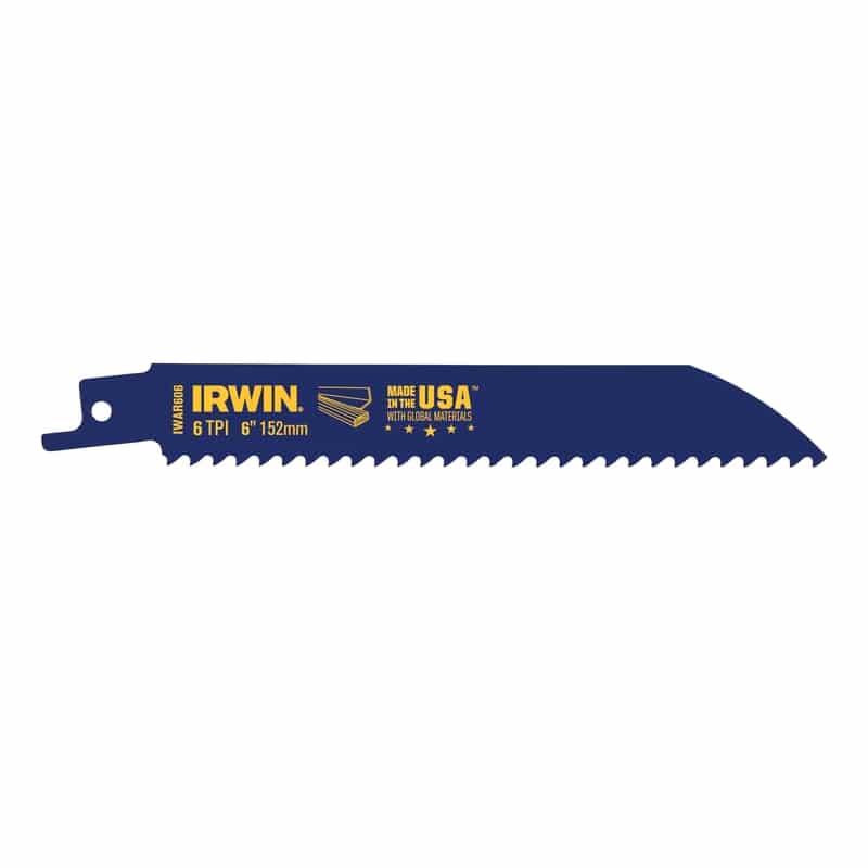 Irwin WeldTec 6 in. Bi-Metal Reciprocating Saw Blade 6 TPI 1 pc